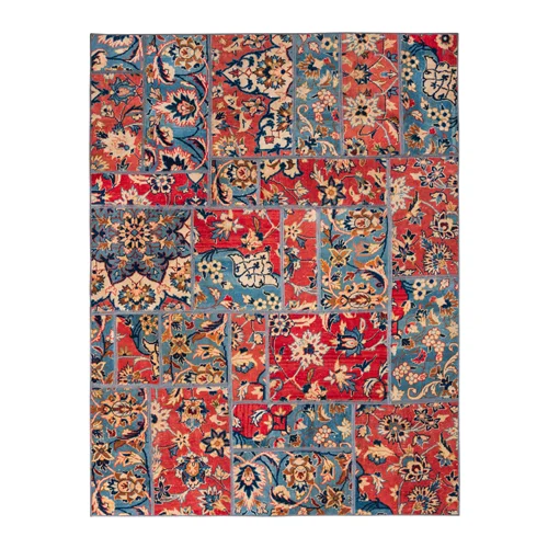 فرش دستبافت دلنشان، پچورک (چهل تکه)، ابعاد: 153×200