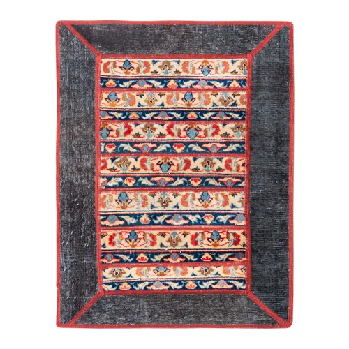 فرش دستبافت دلنشان، پچورک(چهل تکه)، ابعاد: 82×107